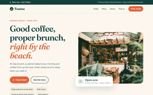 Tuatua Café — Café