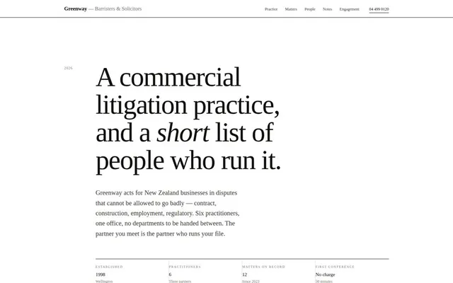 Greenway — Legal