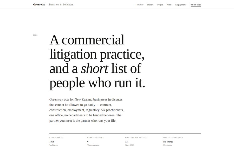 Greenway — Legal